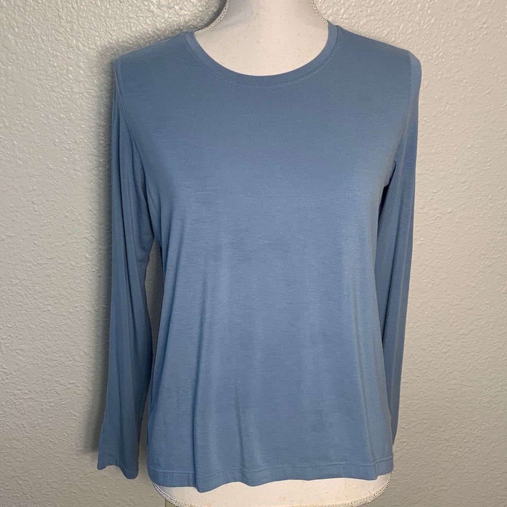 Athleta Blue Long Sleeve Shirt size XXS